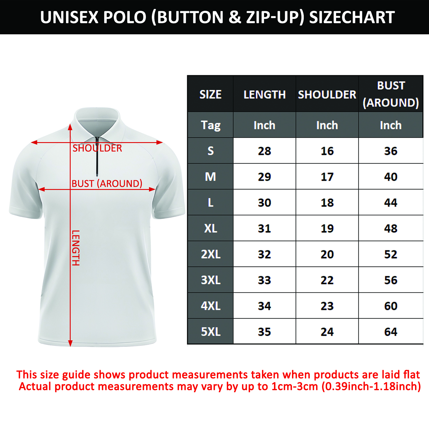 Unisex-Lux-Polo-shirt-sizechart